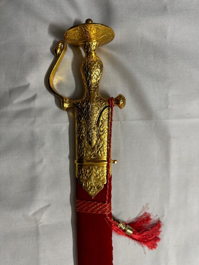 punjabi hilt gold work sarohi shaster