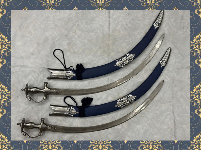 Silver Engraved Swords